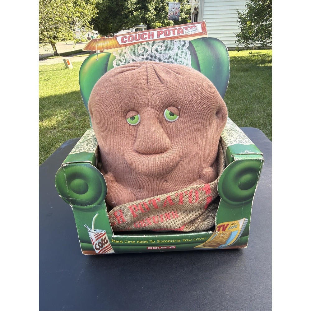 Coleco Couch Potato 14" Plush Vintage 1987 Toy With Box By Robert Armstrong New